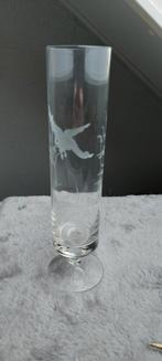 Elegant glas met vogelgravure, Antiek en Kunst, Antiek | Glas en Kristal, Ophalen