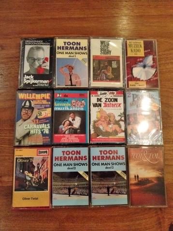 Muziekcassettes cabaret/film etc. beschikbaar voor biedingen