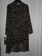 C&A Yessica Bruin/Zwarte Blouse Met Panterprint Mt 46, Kleding | Dames, Grote Maten, Bruin, Verzenden, Blouse of Tuniek, Nieuw