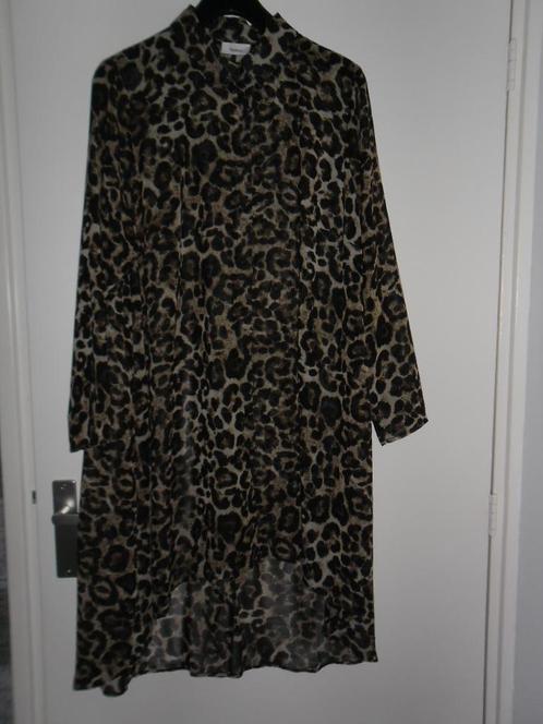 C&A Yessica Bruin/Zwarte Blouse Met Panterprint Mt 46, Kleding | Dames, Grote Maten, Nieuw, Blouse of Tuniek, Bruin, Verzenden