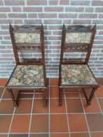 KOOPJE Antieke sierlijke houten stoel 2 stuks, Ophalen