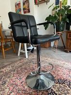 Barkrukken industriël twee stuks, Huis en Inrichting, Ophalen, Kunststof, Zo goed als nieuw, In hoogte verstelbaar