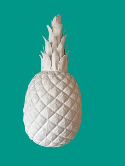 Ananas Beeld Wit, Antiek en Kunst, Antiek | Keramiek en Aardewerk, Ophalen