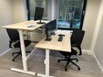 2 x Elektrisch verstelbaar zit sta bureau, Huis en Inrichting, Bureaus, Ophalen, Elektrisch, Zo goed als nieuw, Stabureau