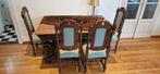 Mechelse eethoek incl 6 stoelen, erg geschikt voor grote B&B, Ophalen, Gebruikt, Mechels, 4 tot 6 stoelen