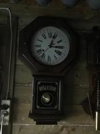 Ierse Pub Wandklok met Datum en Opwindsleutel, Ophalen of Verzenden, Gebruikt, Analoog, Wandklok