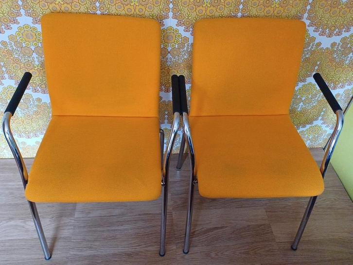 Lande Ray design stoelen, Huis en Inrichting, Stoelen, Zo goed als nieuw, Twee, Stof, Overige kleuren, Ophalen of Verzenden