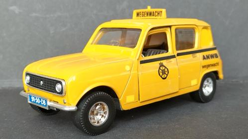 Renault 4 Anwb Wegenwacht 1:24 Bburago Burago Pol, Hobby en Vrije tijd, Modelauto's | 1:24, Gebruikt, Auto, Bburago, Ophalen of Verzenden