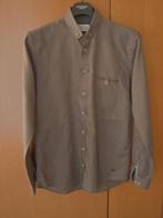 Prachtig taupe overhemd BLUE CRANE by LEDÛB, M-40 snazzeys, Kleding | Heren, Bruin, Verzenden, Blue Crane by Ledûb, Nieuw
