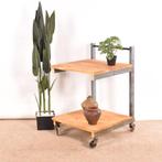 Industriële bijzettafel, keukentrolley, koffietafel, trolley, Ophalen, Gebruikt, 50 tot 100 cm, .