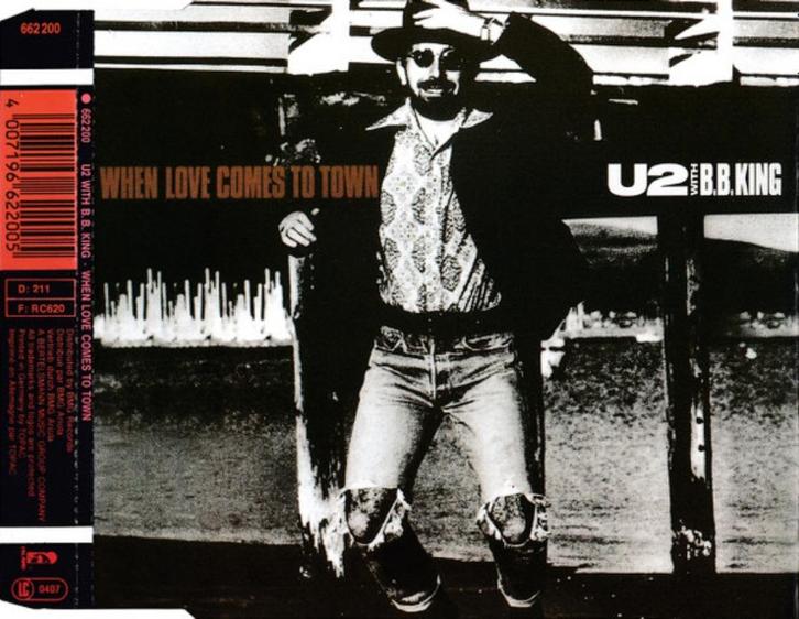 U2 With B.B. King – When Love Comes To Town CD Maxi 1989 💿, Cd's en Dvd's, Cd Singles, Zo goed als nieuw, Rock en Metal, 1 single