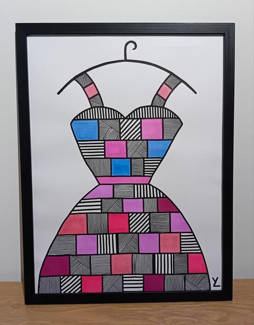 Bijzondere Jurk. Special Art. Heel Apart. Unicum., Antiek en Kunst, Kunst | Designobjecten, Ophalen of Verzenden