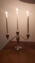 STERLING ZILVEREN 3-LICHTS KANDELAAR, Antiek en Kunst, Ophalen of Verzenden, Zilver