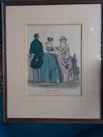 Antieke gravure franse modeprent "Le Voleur", Antiek en Kunst, Ophalen of Verzenden
