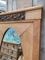Grote Franse Art nouveau spiegel facet, Ophalen, Ovaal, Minder dan 100 cm