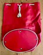 plunjezak rood leer, Ophalen, Gebruikt, 50 tot 60 cm, Leer