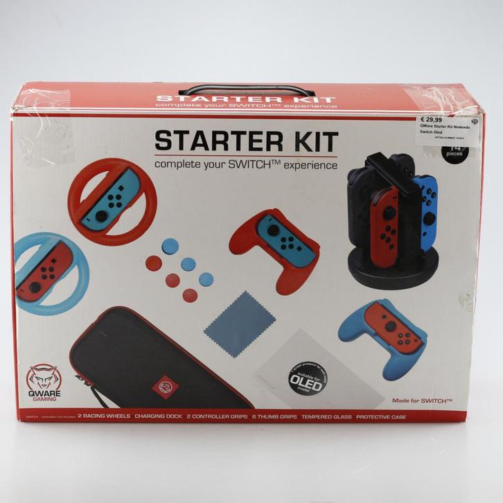 QWare Starter Kit Nintendo Switch Oled, Spelcomputers en Games, Spelcomputers | Nintendo Wii, Zo goed als nieuw