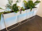 3 mooie plantenbakken - Casa model Largo €65 voor hele set!, Tuin en Terras, 60 cm of meer, Binnen, Rechthoekig, Metaal