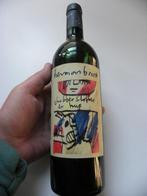 Oude fles wijn 1996 Herman brood Slobber slobber en Hup, Verzamelen, Wijnen, Frankrijk, Ophalen of Verzenden, Zo goed als nieuw