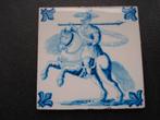 oud tegeltje ridder paard Franse Lelie, Ophalen