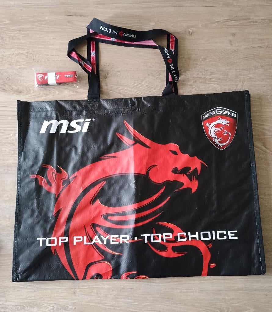 MSI gaming bigshopper + Lanyard / keycord, Ophalen of Verzenden, Zo goed als nieuw
