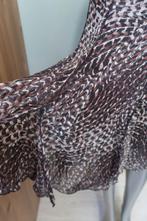 Marccain zijde rok bruin wit maat 3 is 38, Kleding | Dames, Maat 38/40 (M), Bruin, Verzenden, Zo goed als nieuw