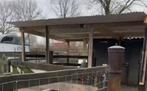 Schuilstal / Overkapping. 4,5 x 5 mtr, Stalling, 2 of 3 paarden of pony's