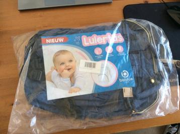 Bablue Care luiertas rugtas. blauw canvas. nieuw beschikbaar voor biedingen
