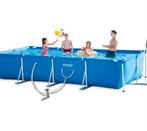 Intex zwembad 450x220x84 pomp nieuw afdekkleed, Ophalen, Zo goed als nieuw, 200 tot 400 cm, Rechthoekig