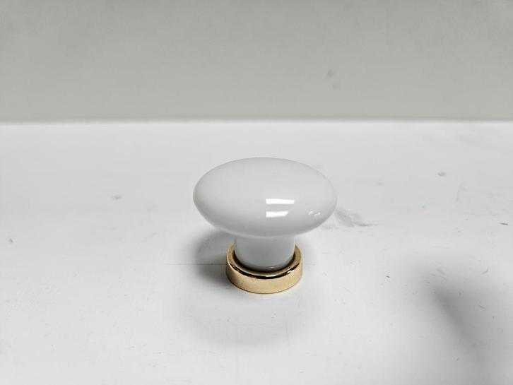 3x porcelein meubelknop 30mm, Doe-het-zelf en Verbouw, Hang- en Sluitwerk, Zo goed als nieuw, Slot, Koper of Messing, Ophalen of Verzenden