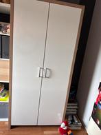 Kledingkast 190x90x56 wit/beuken met deuren, Huis en Inrichting, Kasten | Kledingkasten, Ophalen, Overige materialen, Gebruikt
