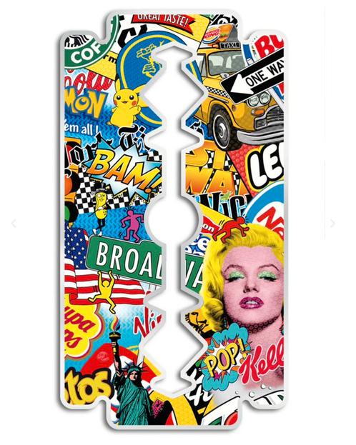 Pop art kunstwerk Michael Daniels “Sharp Americans”, Antiek en Kunst, Kunst | Litho's en Zeefdrukken, Ophalen