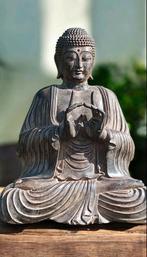 Groot hardhouten Shakyamuni Boeddha-beeld., Antiek en Kunst, Ophalen
