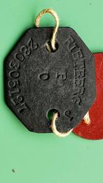 TWEE IDENTITEITS PLAATJES NED INDIË, Ophalen of Verzenden, Landmacht, Nederland, Embleem of Badge