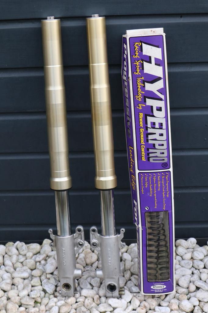 Hyperpro voorvorkpoten Ducati Monster 900 750 600, Motoren, Onderdelen | Ducati, Gebruikt, Ophalen of Verzenden