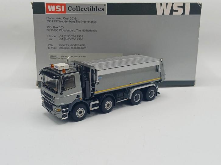 WSI Daf cf 8x4 kipper, Hobby en Vrije tijd, Modelauto's | 1:50, Zo goed als nieuw, Bus of Vrachtwagen, Wsi, Ophalen of Verzenden