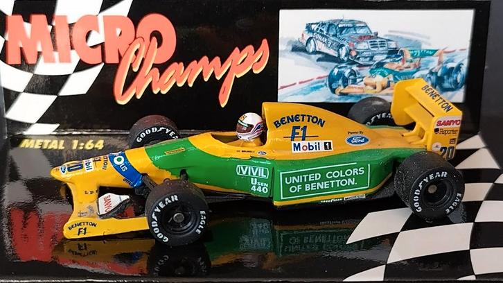 Benetton B192 Martin Brundle 1:64 Minichamps Microchamps Pol, Hobby en Vrije tijd, Modelauto's | Overige schalen, Nieuw, Verzenden