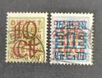 Nederland NVPH 132 133, Postzegels en Munten, Postzegels | Nederland, Verzenden, T/m 1940, Gestempeld