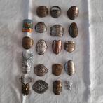 18oude metalen wandelstokschildjes nu €15, Ophalen of Verzenden, Gebruikt, Overige onderwerpen