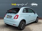 Fiat 500 C 1.0 Hybrid Launch Ed. Cabrio *carplay *dealerond., Voorwielaandrijving, Gebruikt, Zwart, Cabriolet