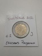 Speciale 2 euromunt uit Duitsland 2022 letter J, Ophalen of Verzenden, Duitsland, 2 euro, Losse munt