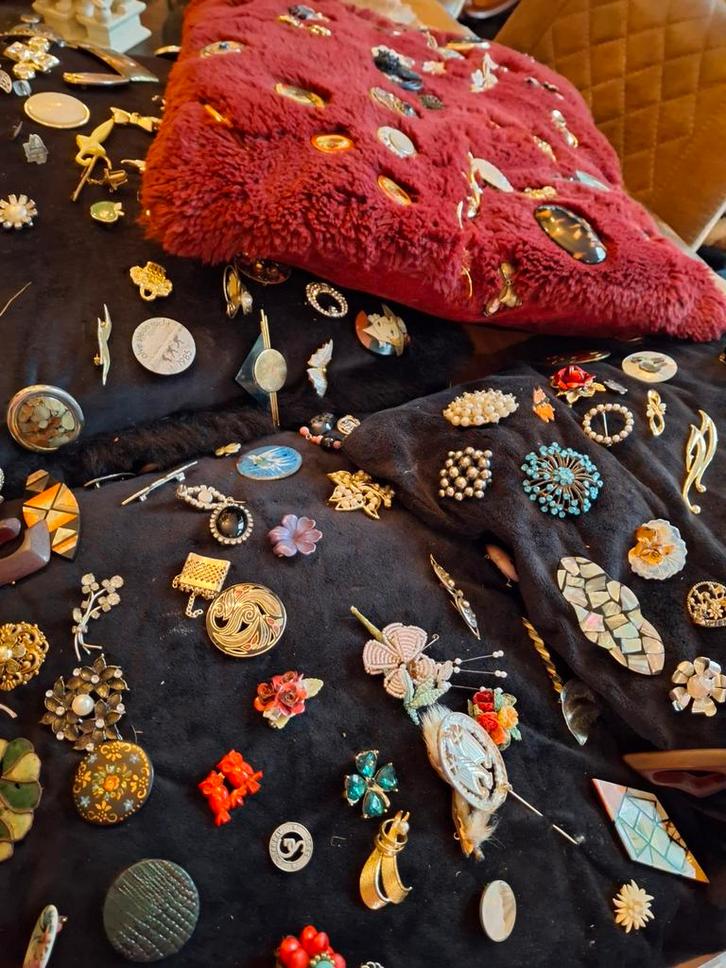 Grote Broche Verzameling - 200 Stuks!, Sieraden, Tassen en Uiterlijk, Broches, Ophalen of Verzenden