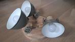 Plafondlamp 3-lichts Hout Groen Gearwood Mexlite 3063G, Ophalen, Minder dan 50 cm, Metaal, Landelijk