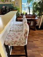 3 barkrukken IKEA BERGMUND met hoezen, Huis en Inrichting, Barkrukken, Ophalen, Gebruikt, Met voetsteun, 60 tot 90 cm