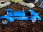 MOOIE BLAUWE BUGATTI  1934 Bburago 1  wiel gelijmt, Hobby en Vrije tijd, Modelauto's | 1:18, Ophalen of Verzenden, Gebruikt, Auto