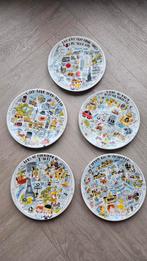 Blond borden City Paris Amsterdam Rome New York en London, Huis en Inrichting, Keuken | Servies, Ophalen, Blond Amsterdam, Zo goed als nieuw