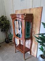 Klassieke vitrinekast, servieskast,  wijn/wishkeybar, Ophalen, Gebruikt, Glas, 150 tot 200 cm