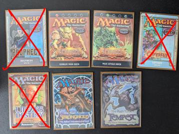 Gezocht: Oude Magic the Gathering Starter decks Pre-Modern beschikbaar voor biedingen