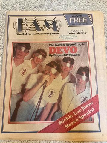 BAM Magazine 1979 TOM PETTY Rickie Lee Jones DEVO John Hiatt beschikbaar voor biedingen
