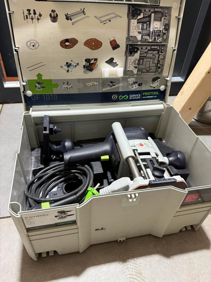 Festool OF 1010 EBQ-Plus Bovenfrees, Doe-het-zelf en Verbouw, Gereedschap | Freesmachines, Gebruikt, Elektrisch, Bovenfrees, Ophalen of Verzenden